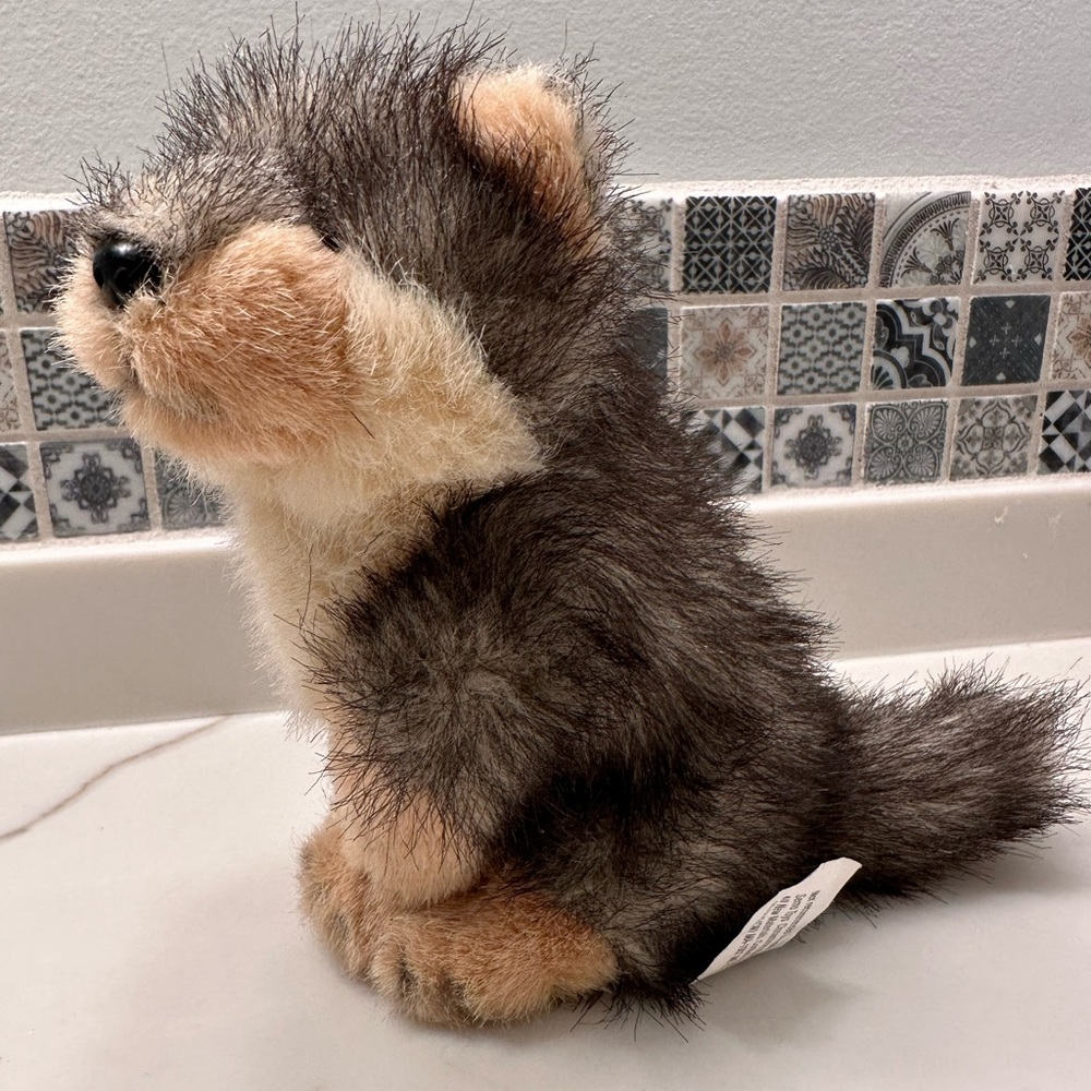 Plush wolf pup stuffed animal Defenders of Wildlife toy